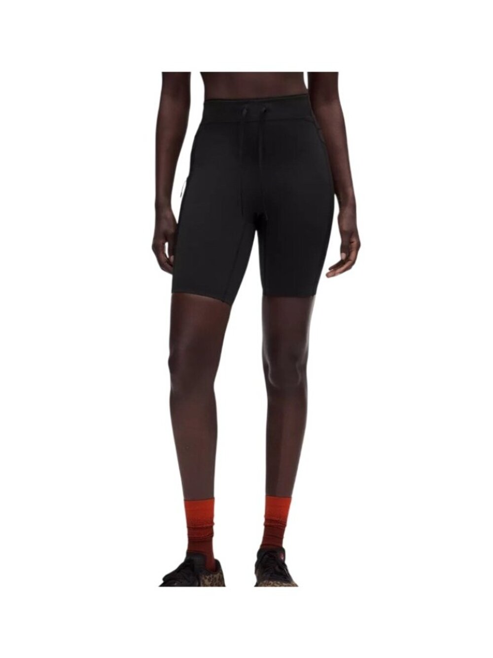 Lululemon No Line High-Rise Running Short 8” Black Women’s Size 6 NWT